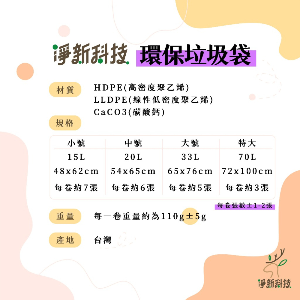 【台灣製造】垃圾袋 淨新 環保垃圾袋 高品質垃圾袋 垃圾袋 環保袋 清潔袋 塑膠袋 加厚環保清潔袋-細節圖3