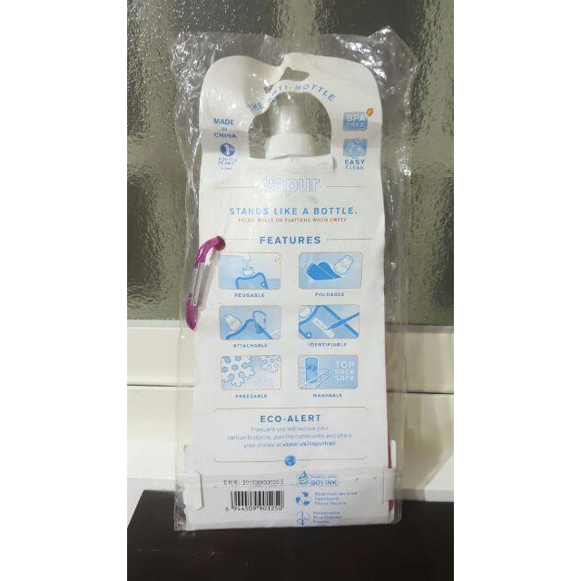 全新輕便型折疊水壺/480ML/水壺/水瓶/運動水壺/桃/黑-細節圖5