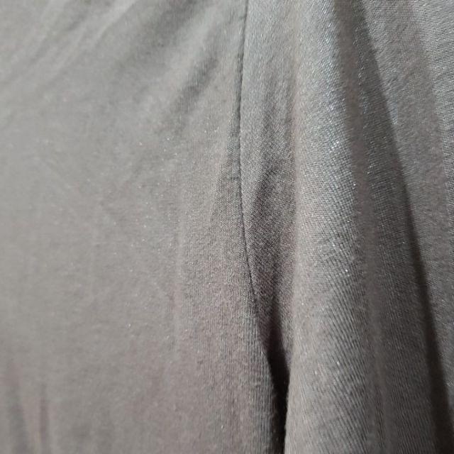 咖啡色素面亮面高領長袖上衣 高領 長袖 T恤 內搭衣-細節圖3