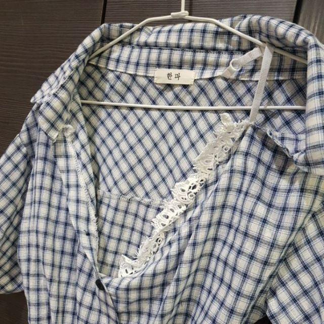 全新性感露肩細肩帶鈕扣格紋襯衫感連身短褲 連身褲 蕾絲 綁帶 蝴蝶結 顯瘦 超性感-細節圖2