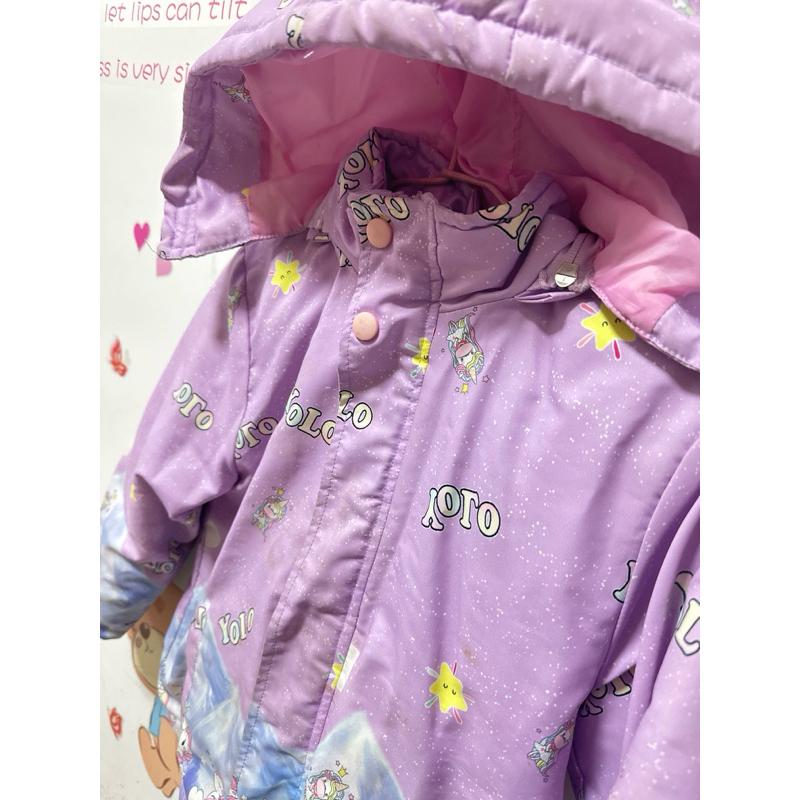 彩虹小馬連帽鋪棉外套/女童140公分穿/連帽鋪棉保暖外套-細節圖2