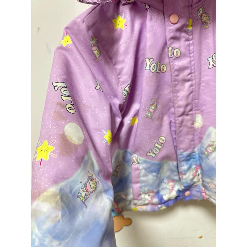彩虹小馬連帽鋪棉外套/女童140公分穿/連帽鋪棉保暖外套-細節圖4