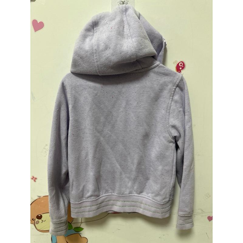 好市多購入/DisneyFROZEN 冰雪奇緣紫色緞面連帽外套/女童7碼約130穿-細節圖3