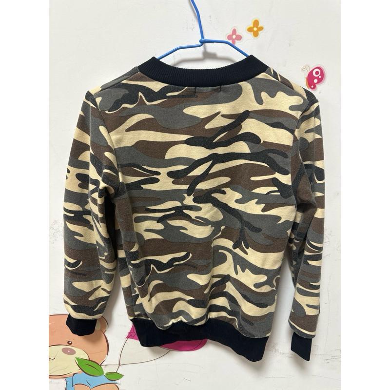 90-100公分兒童外套/軍感軍綠迷彩立領外套/沒有帽子/薄外套-細節圖3