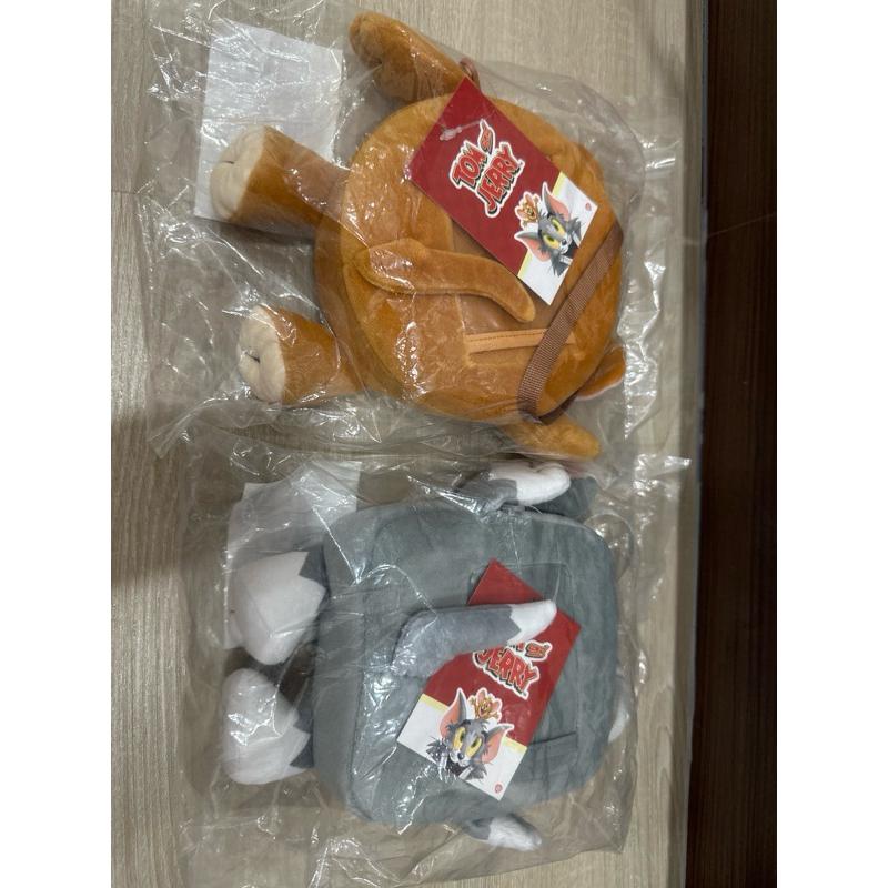 全新/Tom&Jerry 絨毛造型手拿包/傑利鼠/湯姆貓/手拿包/萬用包/化妝包/卡片包-細節圖2
