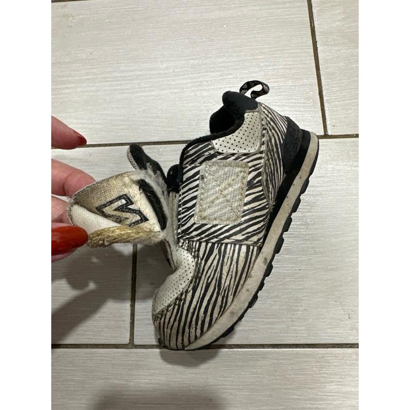 New balance 574斑馬兒童運動鞋/13.5公分/學步鞋/休閒鞋/魔鬼粘好穿脫/-細節圖5