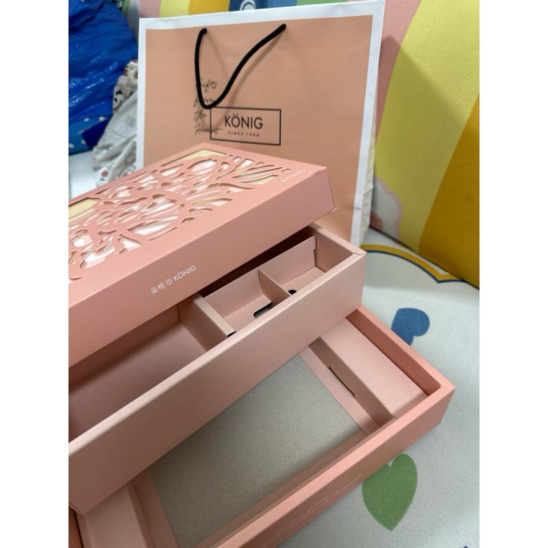 金格 KONIG 小禮盒 萬用盒 附紙袋 精緻 送禮 結婚訂婚喜宴 喜餅禮盒-細節圖3