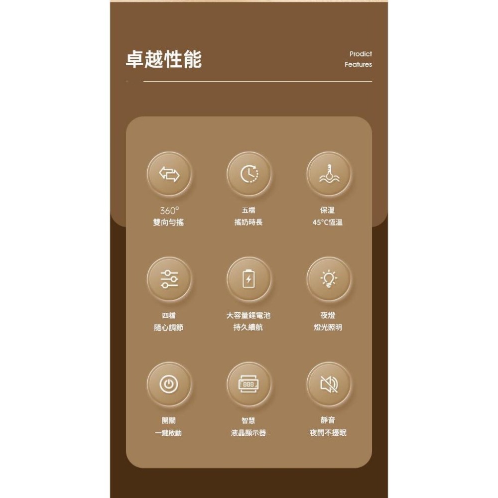 智能恆溫溫奶+搖奶器｜24H恆溫保暖守護 夜裡不慌張，隨時一瓶剛剛好溫度的奶,搖奶器,保溫搖奶器,溫乃器-細節圖4