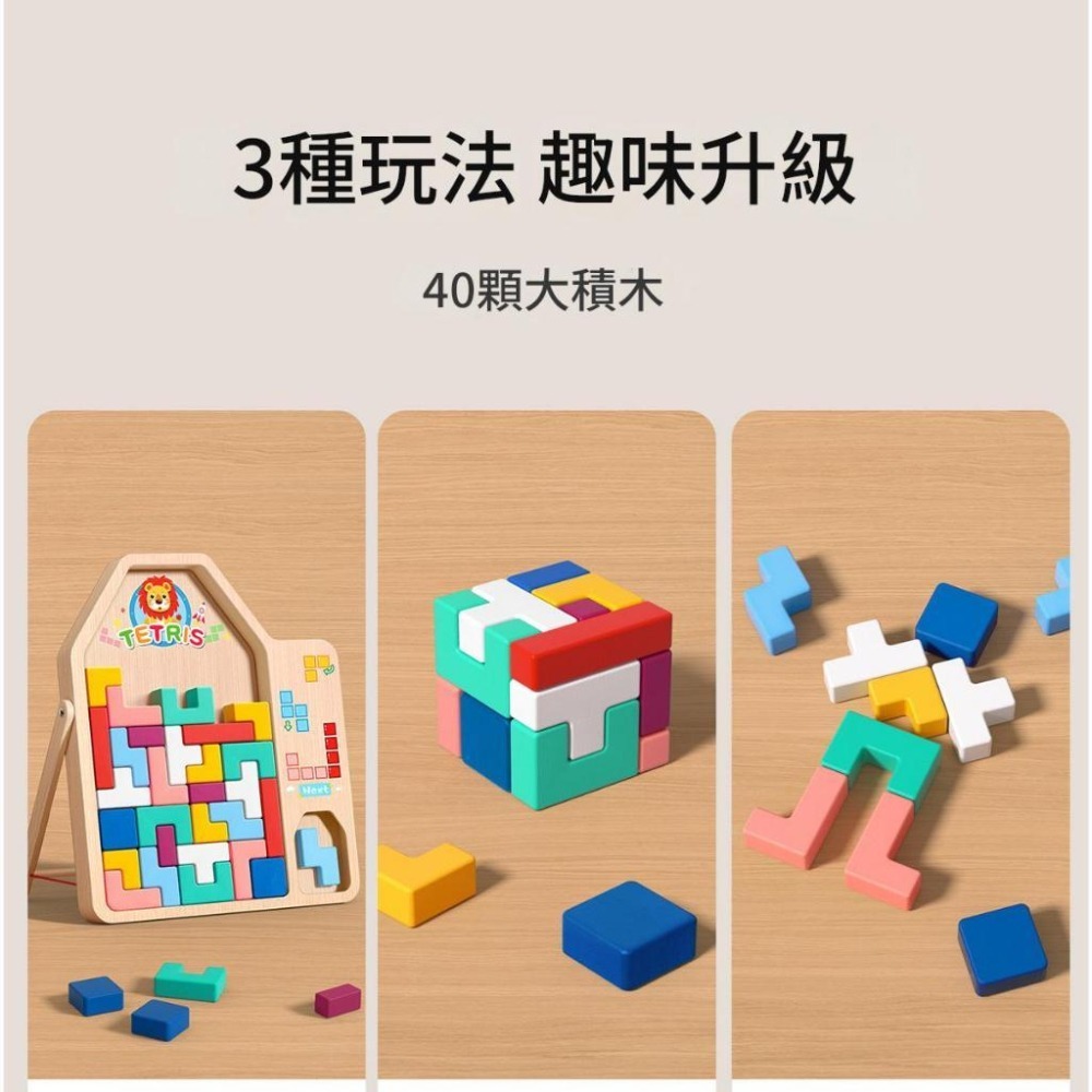 俄羅斯方塊積木玩具腦力開發的好幫手親子玩具拼圖教具益智玩具積木玩具-細節圖2