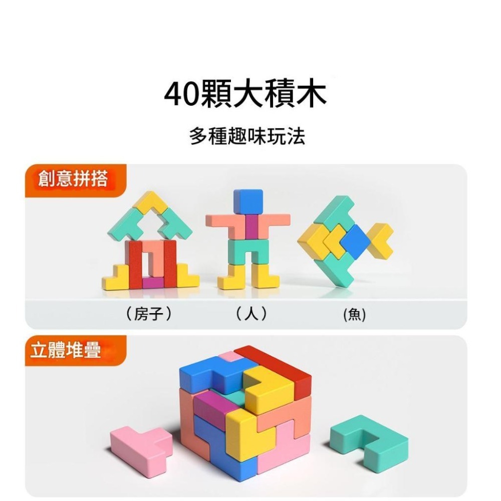 俄羅斯方塊積木玩具腦力開發的好幫手親子玩具拼圖教具益智玩具積木玩具-細節圖3