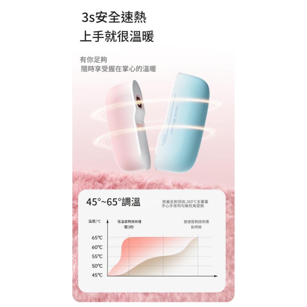 【台灣出貨】漸變色雙磁吸充電暖手寶充電暖手爐分離暖手寶可愛風暖手寶高顏值暖手寶保暖冬季送禮持久發熱-細節圖8