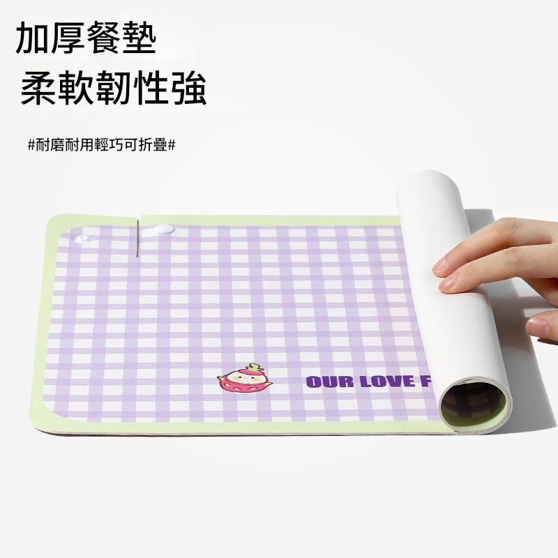 【台灣出貨】寵物餐墊高品質PU皮革製成，餐碗墊、飲水墊，可有效防止飼料與水灑落弄髒地面。寵物碗餵食器具食盆-細節圖3