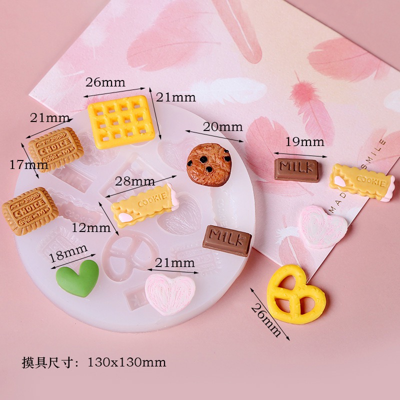 ［矽膠模具］多款可愛甜點造型矽膠模具（威化、夾心餅乾）-細節圖4
