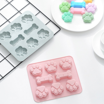 ［矽膠模具］貓掌 狗掌 骨頭造型6連矽膠模具 蛋糕 烘焙 甜點 巧克力 擴香石 蠟燭 手工皂 製作