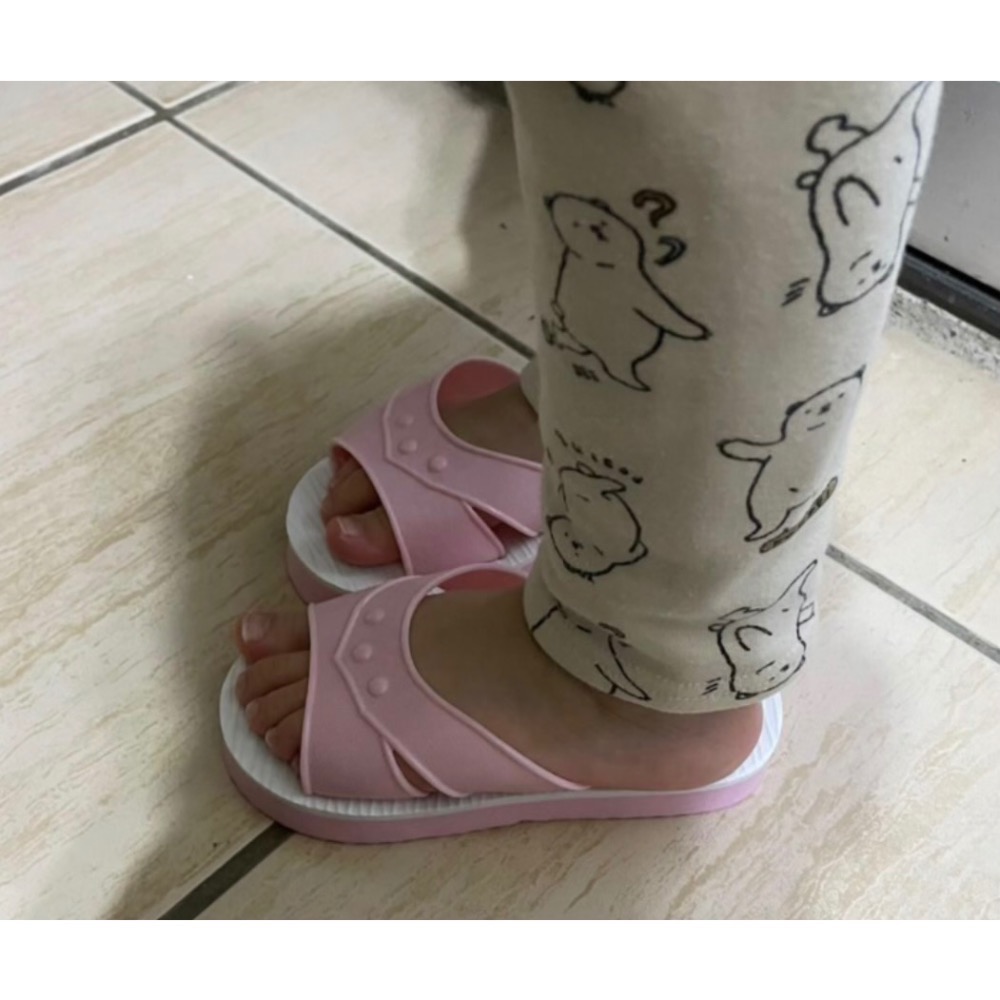 可愛爆擊💓  兒童藍白拖 粉白拖 兒童拖鞋 兒童室內拖 親子拖鞋 藍白拖小孩 幼兒拖鞋-細節圖5