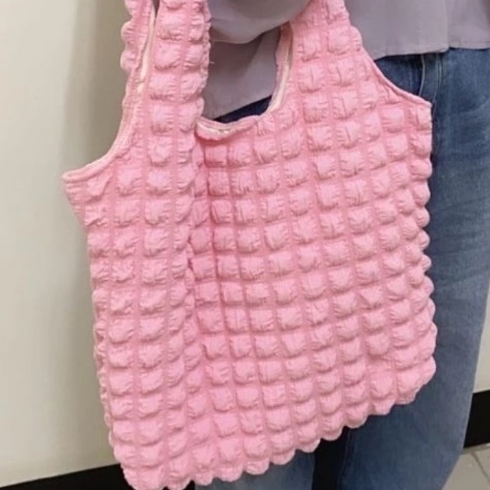 雲朵單肩包 泡泡包 A4可裝 大容量單肩包 購物袋-細節圖3