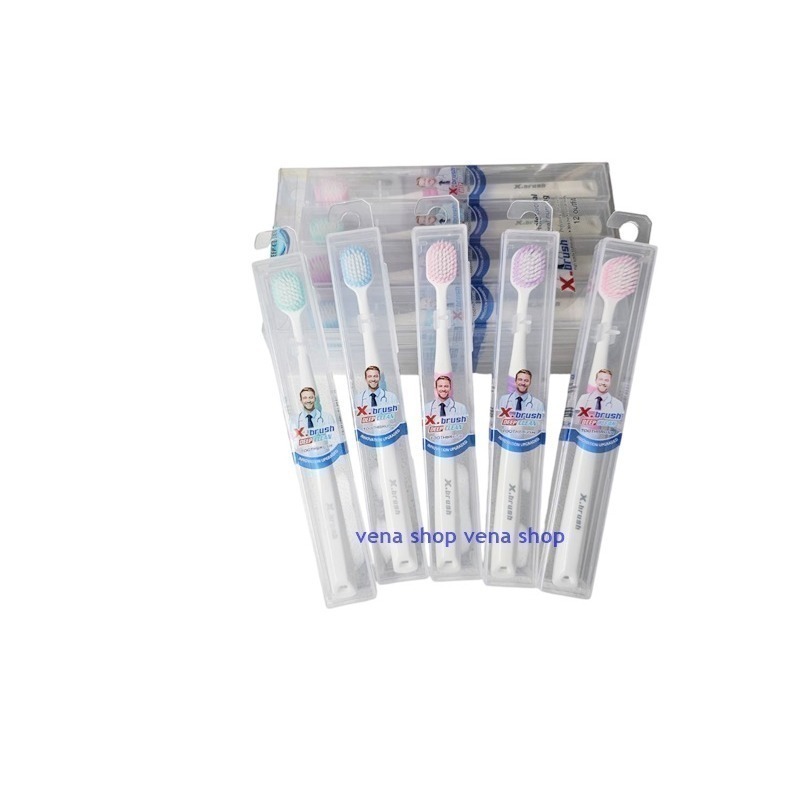 美國x-brush 第四代 成人 軟毛牙刷 一組12支  現貨-細節圖3