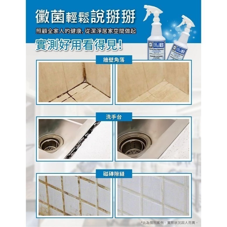 【斯巴達】RJ8環保配方強力抑黴除黴專家(環保專業版_946ml) （原廠公司貨）送噴頭/除霉/除垢/大掃除 現貨-細節圖2