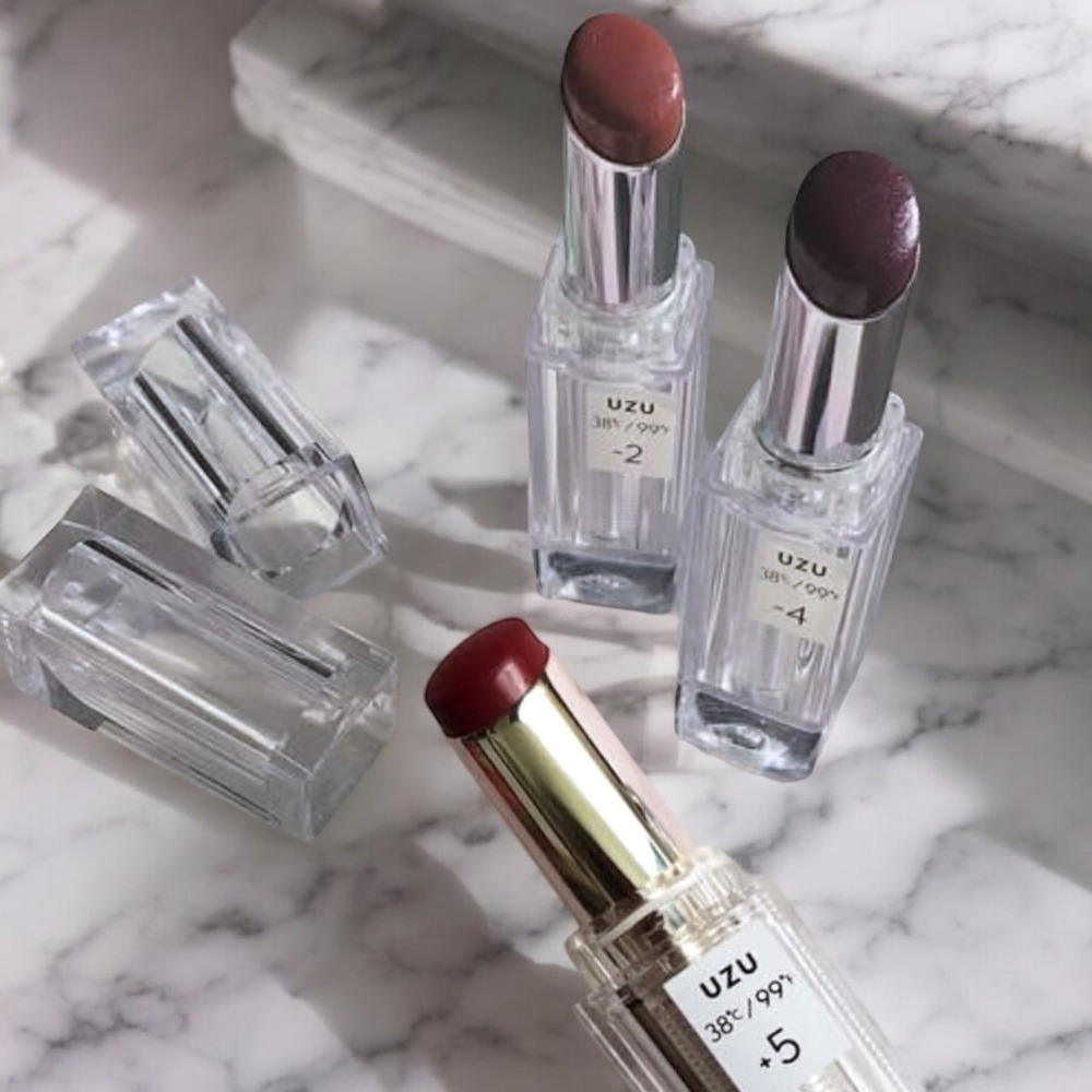 日本 FLOWFUSHI UZU 唇膏 口紅 打底唇膏 護唇膏 透灰色 李子色 棕色 (3.8g) 現貨-細節圖3