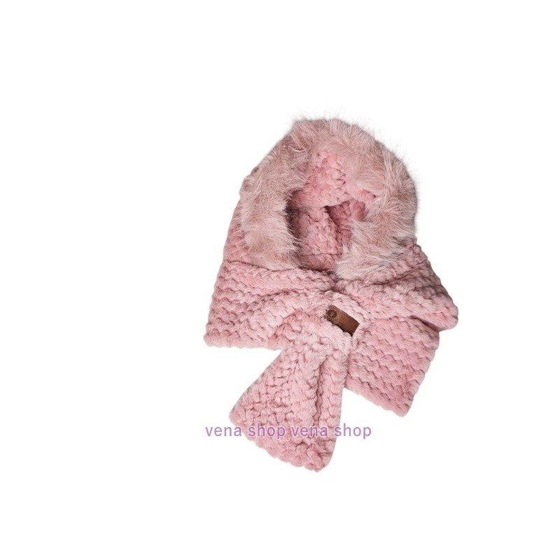 冬季 可愛狐狸耳朵 毛帽 脖圍 二合一 保暖 親膚 五色 現貨-規格圖9