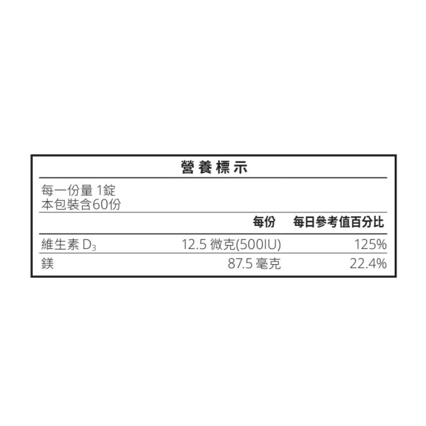 ZINZINO 聖希諾 維生素D ZinoShine+ 維D鎂 (60錠) 現貨-細節圖3