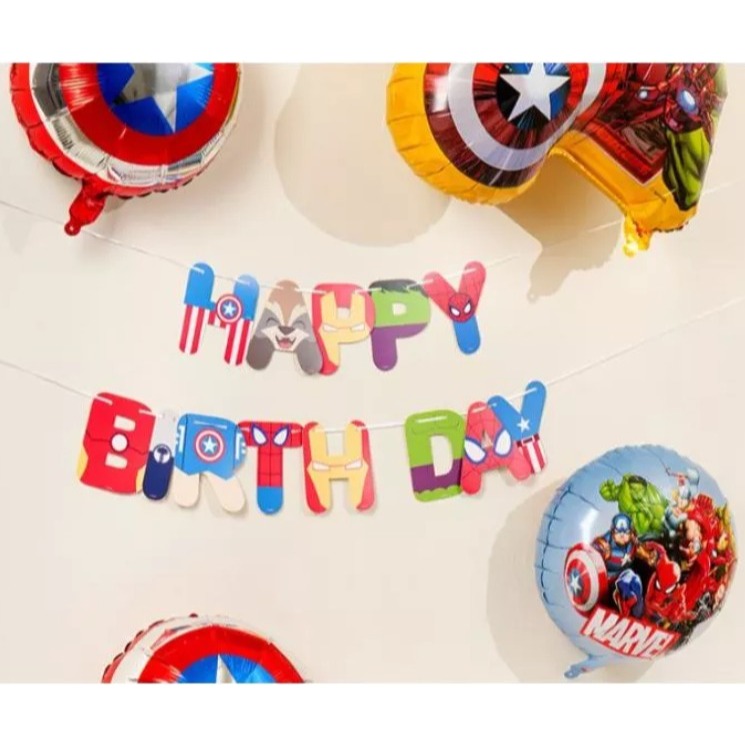 韓國大創 漫威Marvel 生日慶生 氣球組合-細節圖2