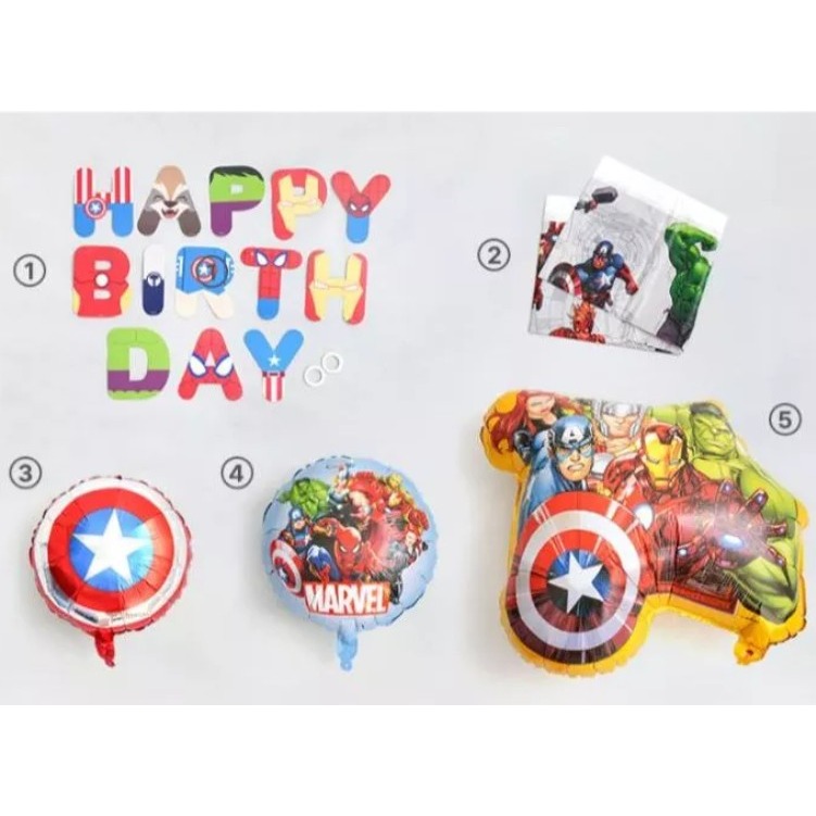 韓國大創 漫威Marvel 生日慶生 氣球組合-細節圖3
