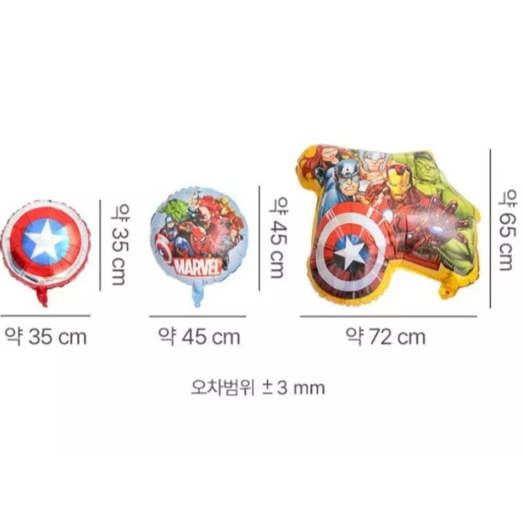 韓國大創 漫威Marvel 生日慶生 氣球組合-細節圖4