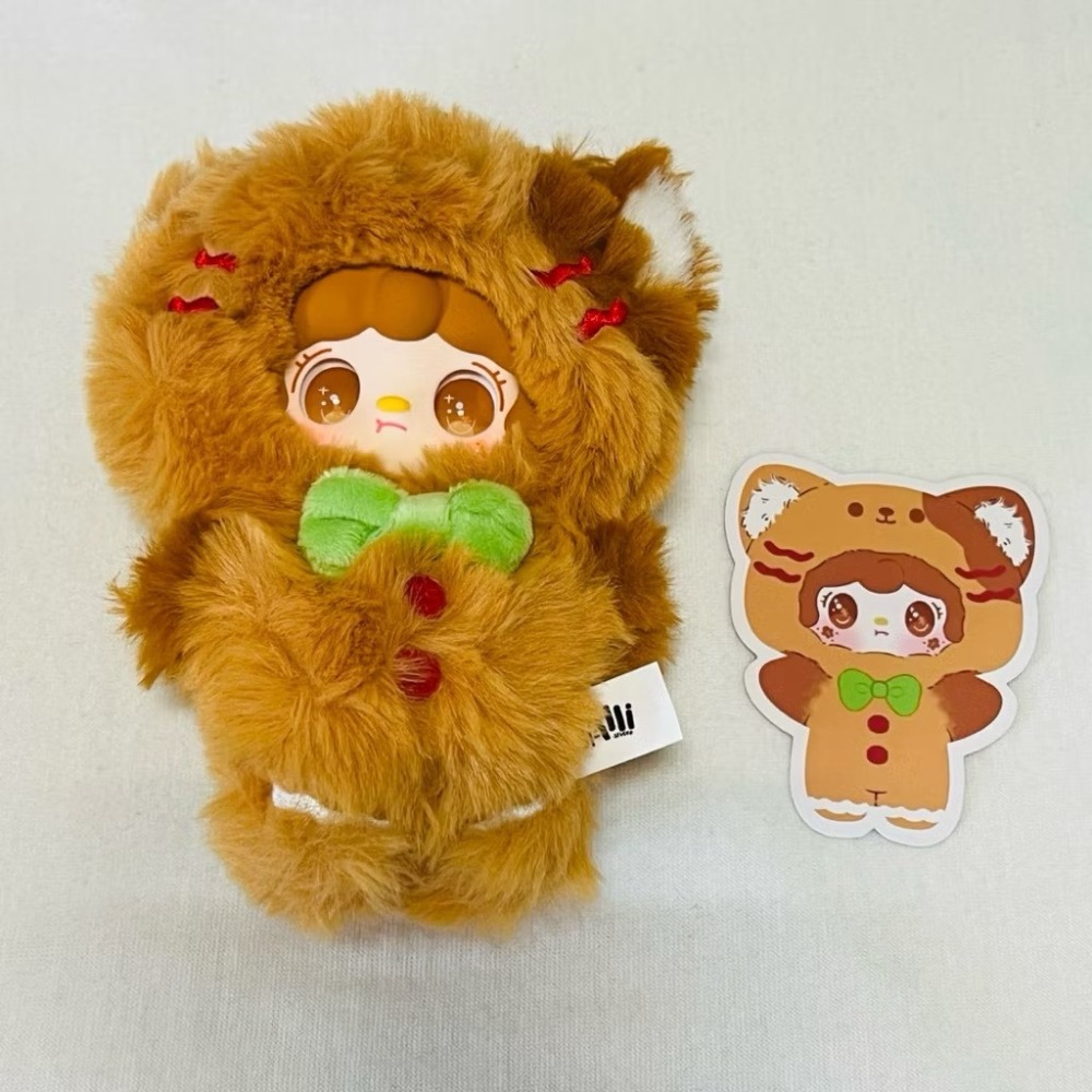出清收藏 確認款盲盒 正版氧氧yooki 聖誕叮叮鐺 糊糊薑餅喵 限定毛絨盲盒 耶誕主題擺件 禮物-細節圖2