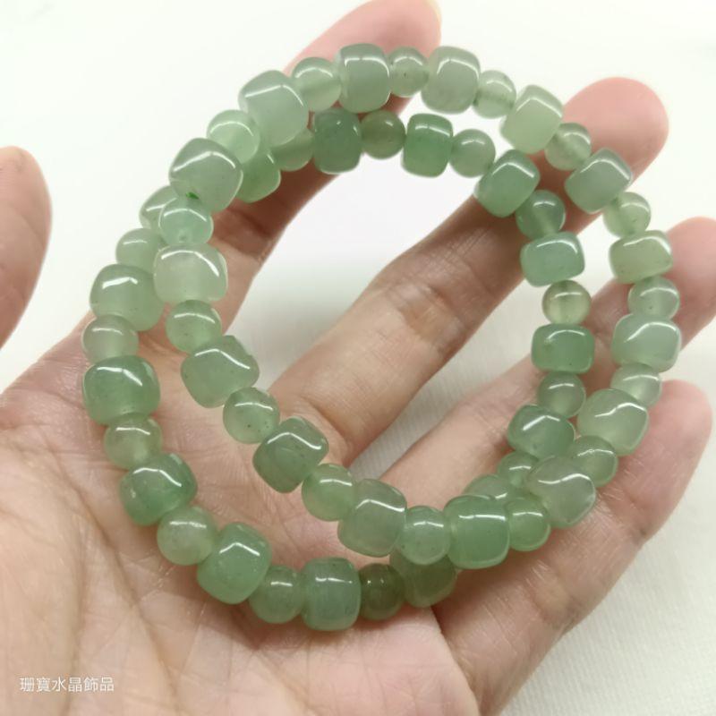 [shan] ✨水晶手鍊素串 東陵玉素串 彈力繩-細節圖3