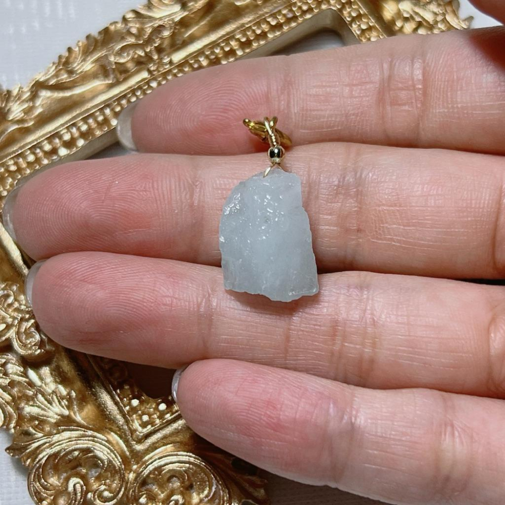 [shan]👉小滴溜👈 海藍寶原礦 小滴溜 小吊墜 小配件 配飾 禮物-細節圖2