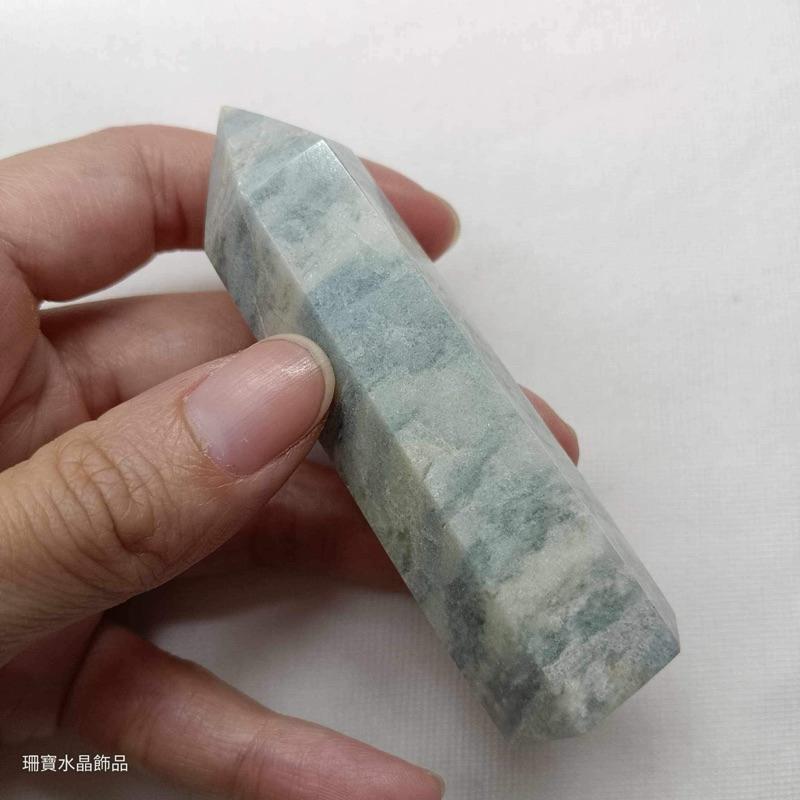 [shan] 👉出清收藏👈 藍紋石柱 表面有微閃 顏色很療癒！-細節圖5