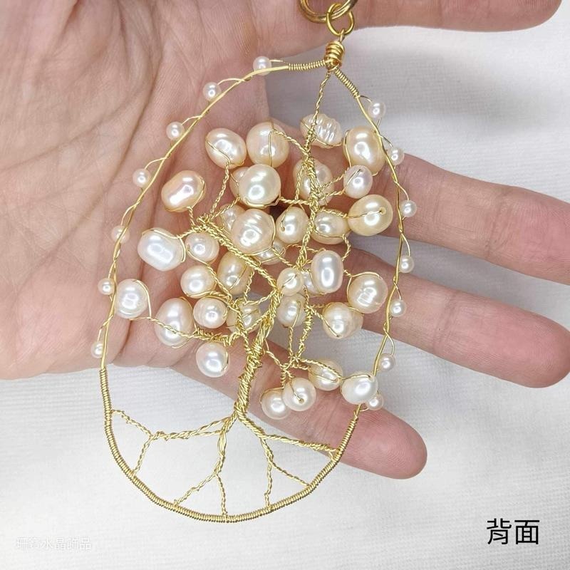 [Shan]👉闆娘手作👈 珍珠生命樹 純手工製作 吊飾-細節圖3