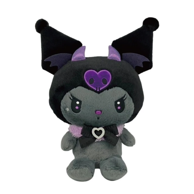 現貨 日本正版 三麗鷗 Kuromi 炭黑惡魔系列 酷洛米 吊飾 娃娃 玩偶 掛飾-規格圖3