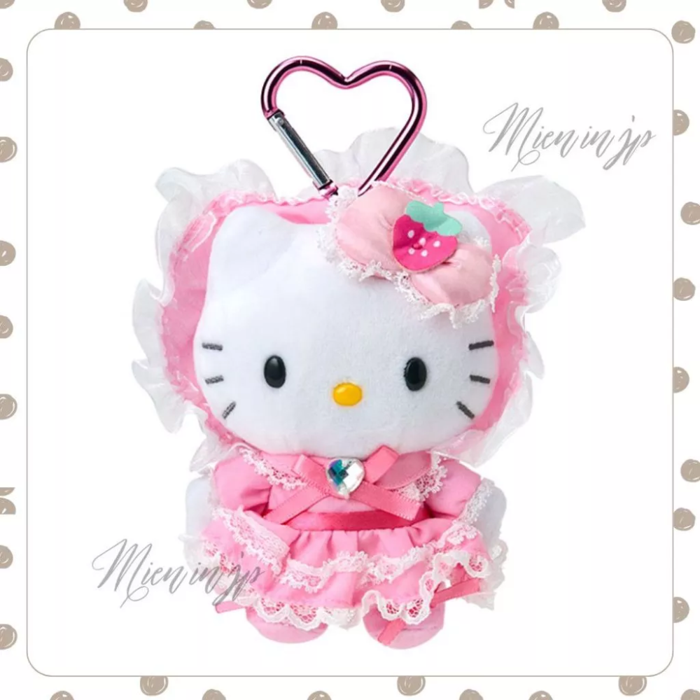 現貨 日本正版 三麗鷗 SANRIO Hello Kitty 女僕系列 蘿莉塔系列 吊飾 娃娃 掛飾-規格圖3