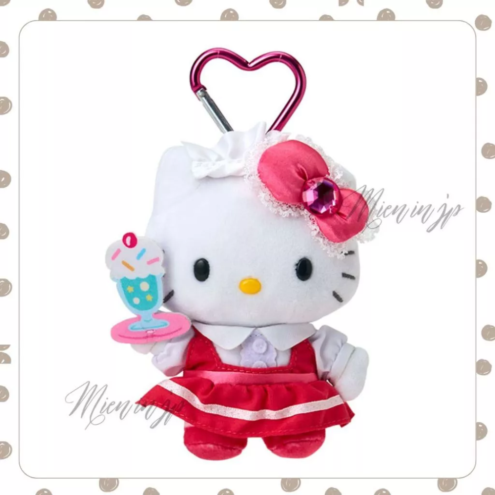 現貨 日本正版 三麗鷗 SANRIO Hello Kitty 女僕系列 蘿莉塔系列 吊飾 娃娃 掛飾-規格圖3