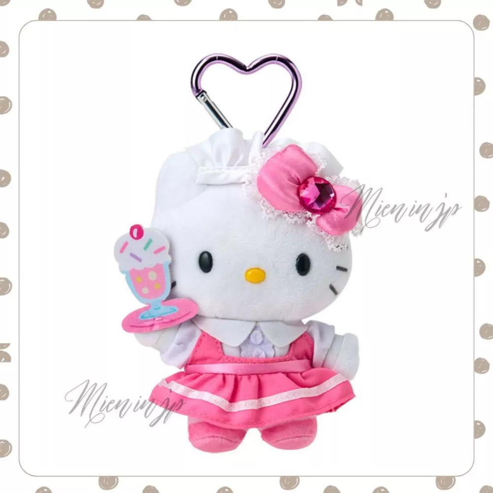 現貨 日本正版 三麗鷗 SANRIO Hello Kitty 女僕系列 蘿莉塔系列 吊飾 娃娃 掛飾-規格圖3