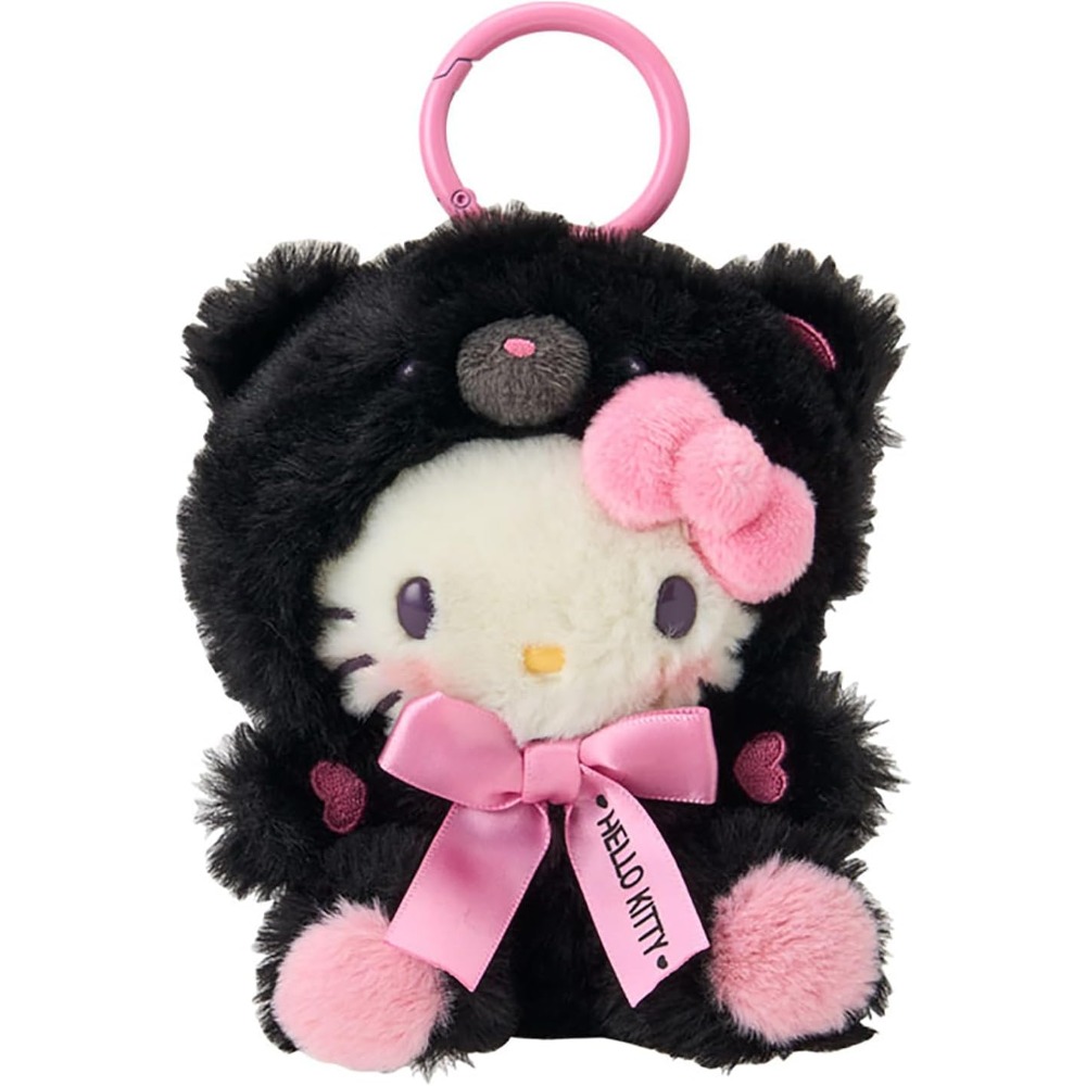 現貨 日本100%正版 三麗鷗 黑色動物 KITTY 美樂蒂 布丁狗 吊飾 掛飾 娃娃-規格圖2