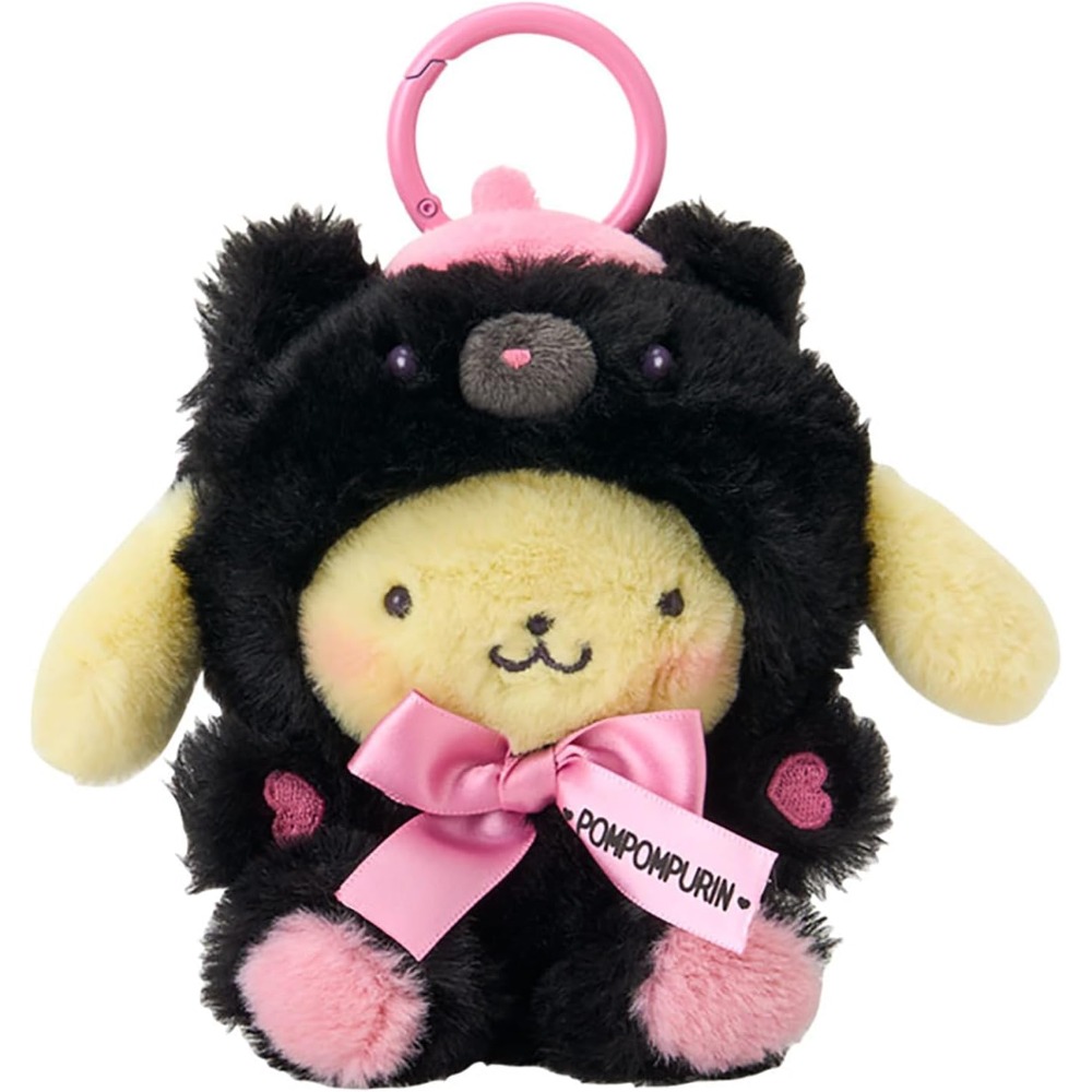 現貨 日本100%正版 三麗鷗 黑色動物 KITTY 美樂蒂 布丁狗 吊飾 掛飾 娃娃-規格圖2