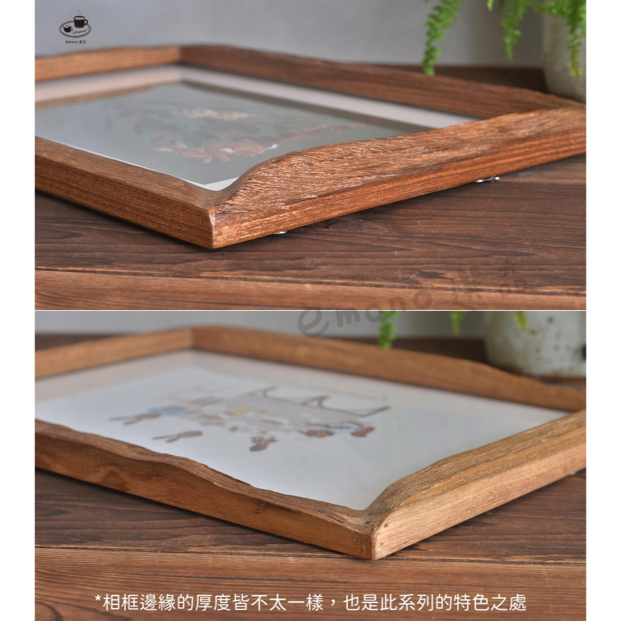 【emono選品】日本進口 老柚木相框 H系列 畫框 明信片夾 6吋 7吋 A4 復古風相框 現貨-細節圖8