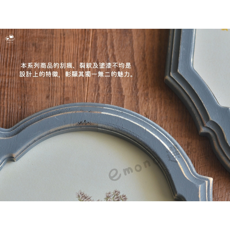 【emono選品】日本進口 天然柚木經典框架 八角形 畫框 歐風經典相框 復古風 單一售價 現貨-細節圖9