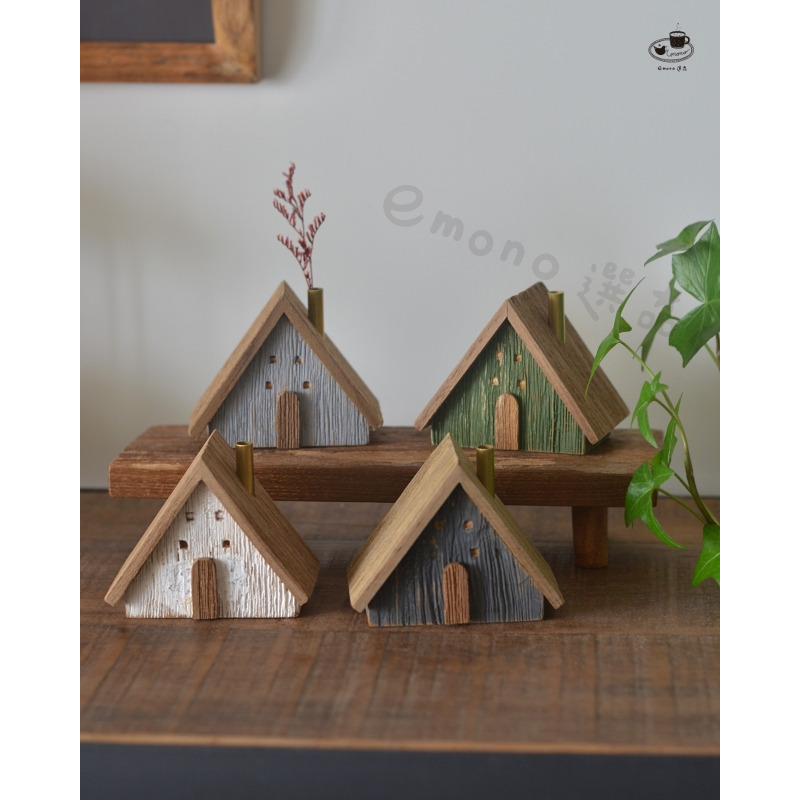【emono選品】復古三角屋 居家擺飾 居家生活 雜貨 日本進口 單一售價-細節圖2