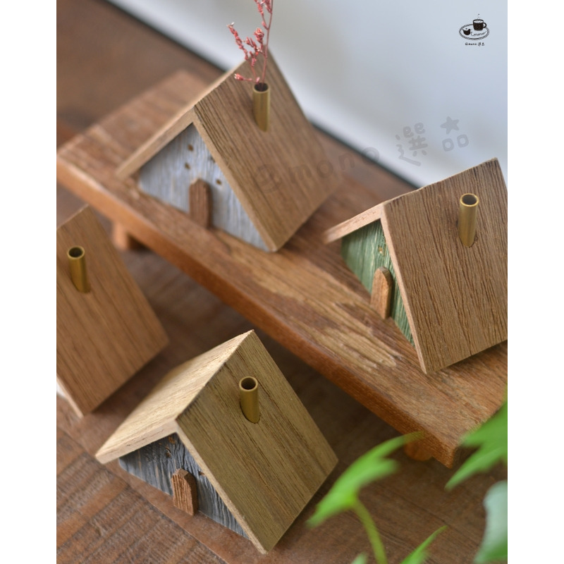 【emono選品】復古三角屋 居家擺飾 居家生活 雜貨 日本進口 單一售價-細節圖4