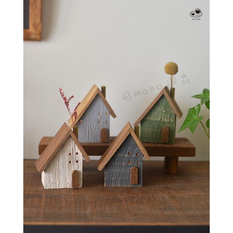 【emono選品】復古斜頂屋 居家擺飾 居家生活 雜貨 日本進口 單一售價-細節圖2