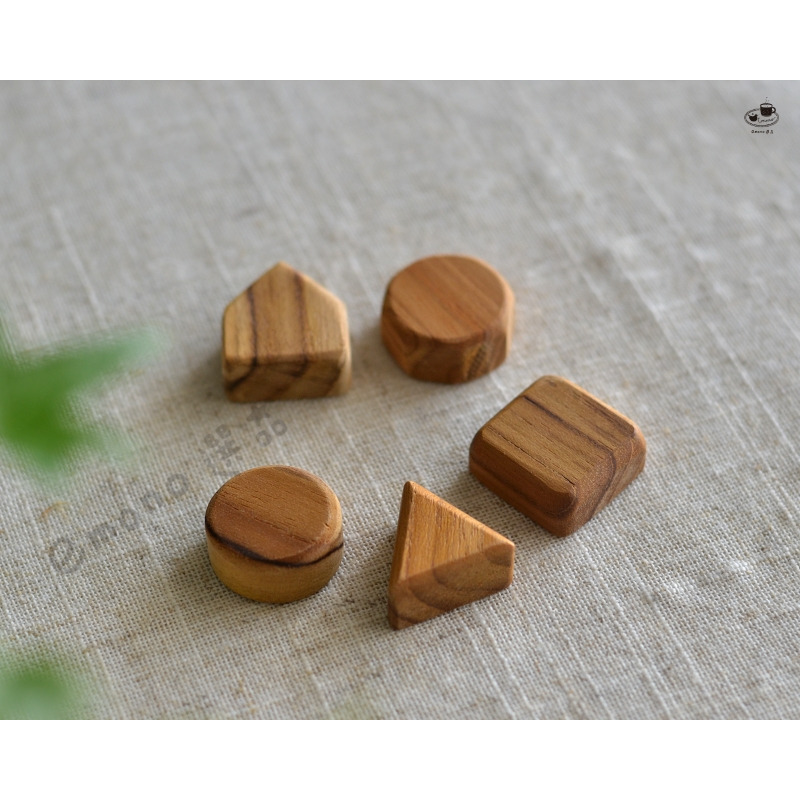 【emono選品】天然柚木磁鐵 5種造型組 居家擺飾 居家生活 雜貨 日本進口-細節圖4