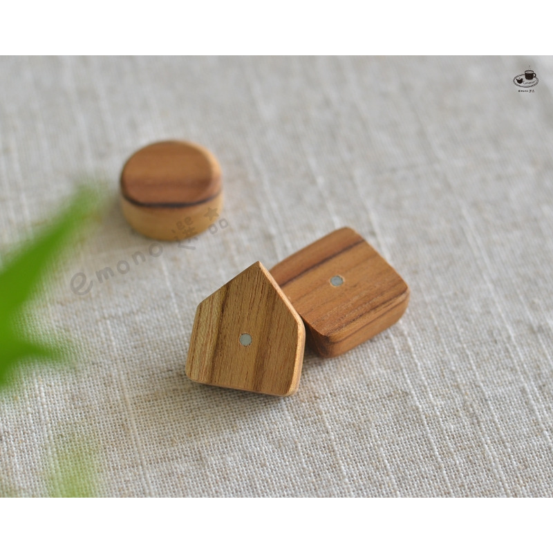 【emono選品】天然柚木磁鐵 5種造型組 居家擺飾 居家生活 雜貨 日本進口-細節圖5