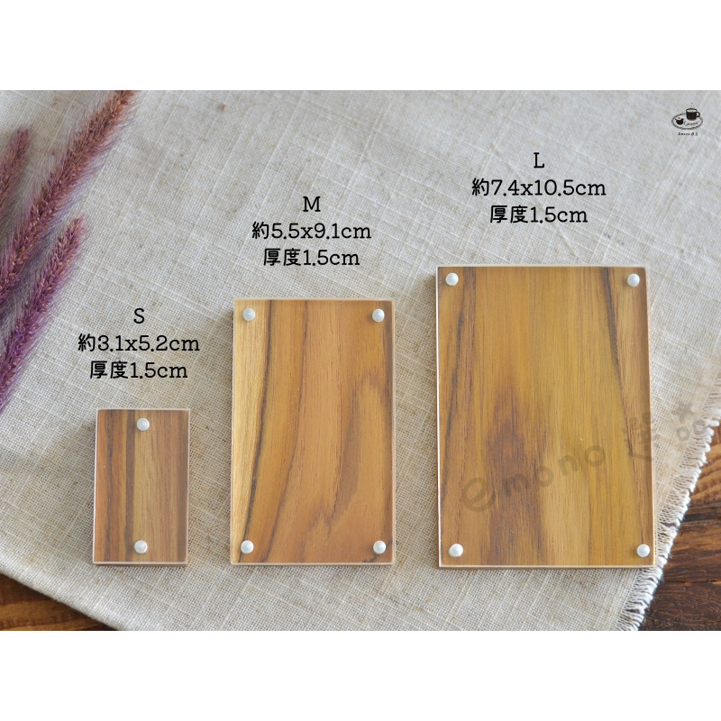 【emono選品】日本進口 天然柚木 價格牌 展示牌座 標價牌座 卡片底座 開店擺攤必備 現貨-細節圖6
