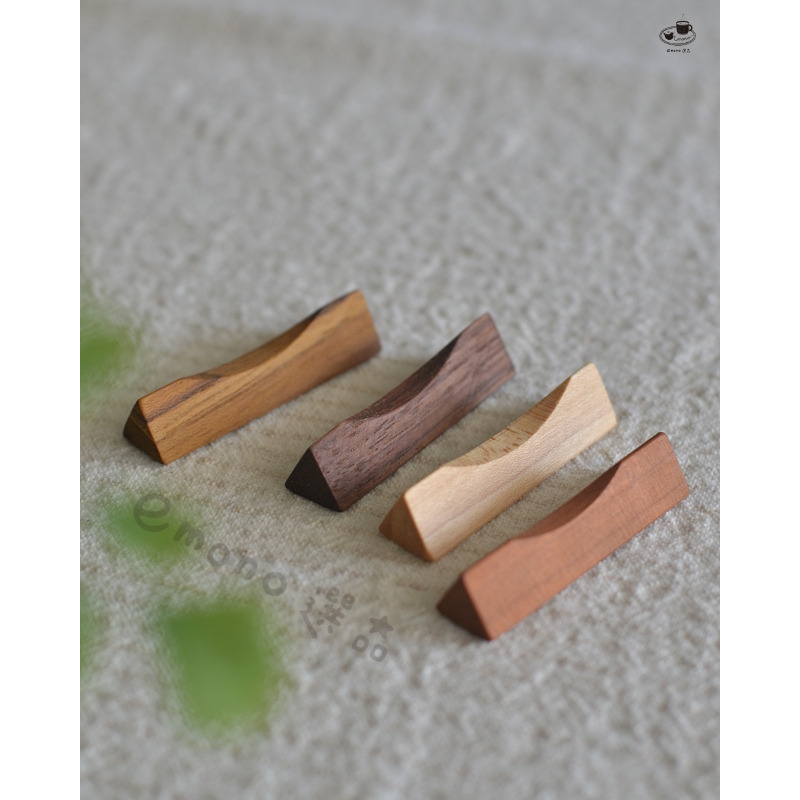 【emono選品】天然木 三角形筷架 餐具架 柚木 胡桃木 楓木 櫻木 日本進口 單一售價 現貨-細節圖2