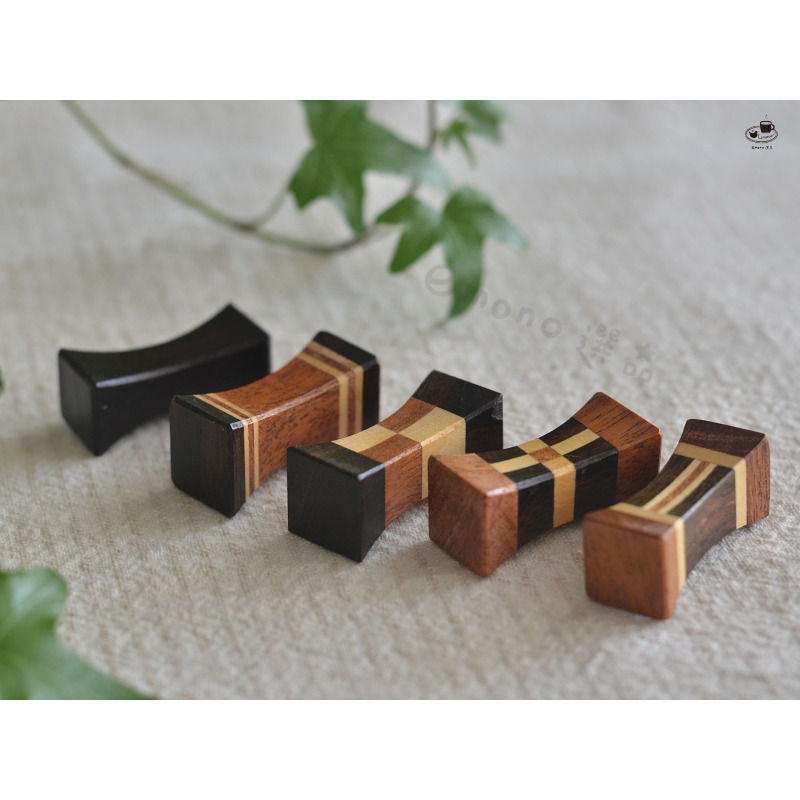 【emono選品】天然木 寄木筷架 餐具架 日本進口 現貨-細節圖7