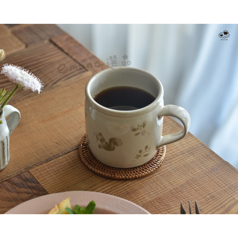 【emono選品】印尼峇里島製 Ata 手工編織杯墊 圓形 方形 隔熱墊 茶杯墊 杯墊 現貨-細節圖2